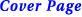 Cover Page